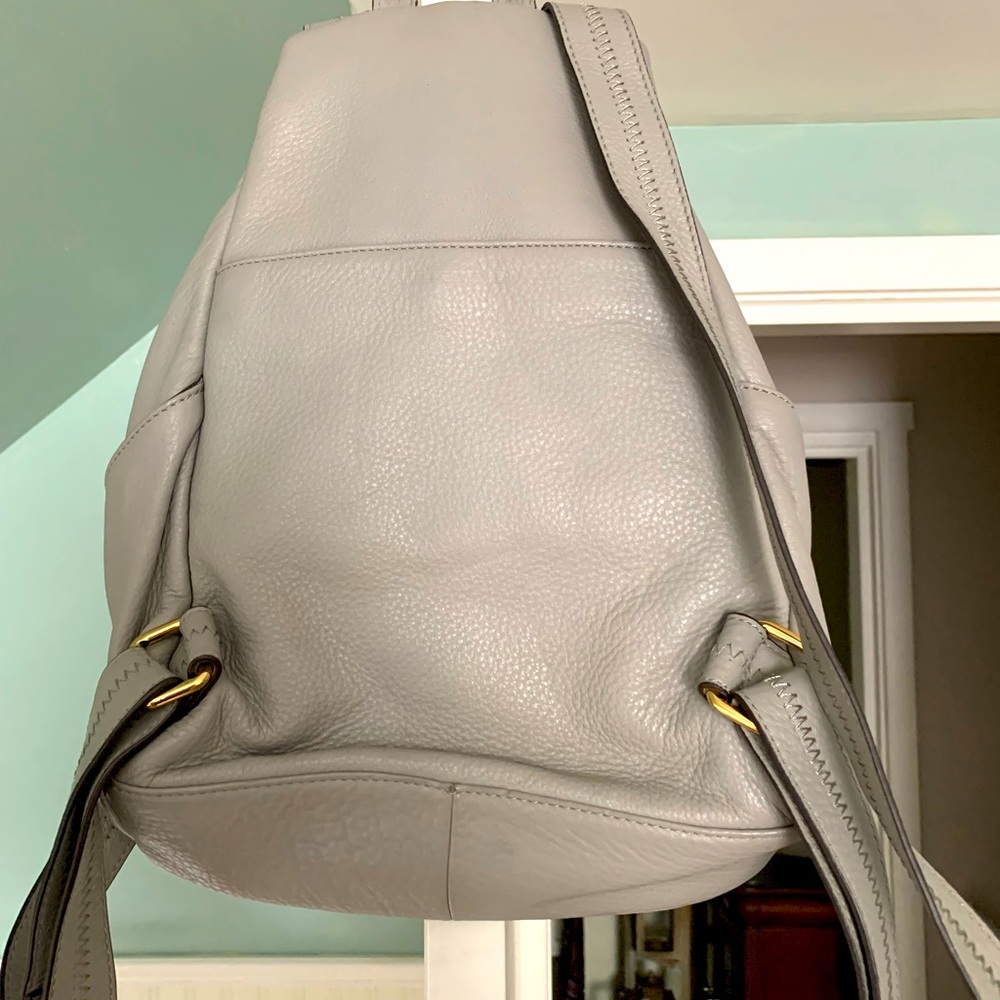 Aimee Kestenberg Grey Leather back pack